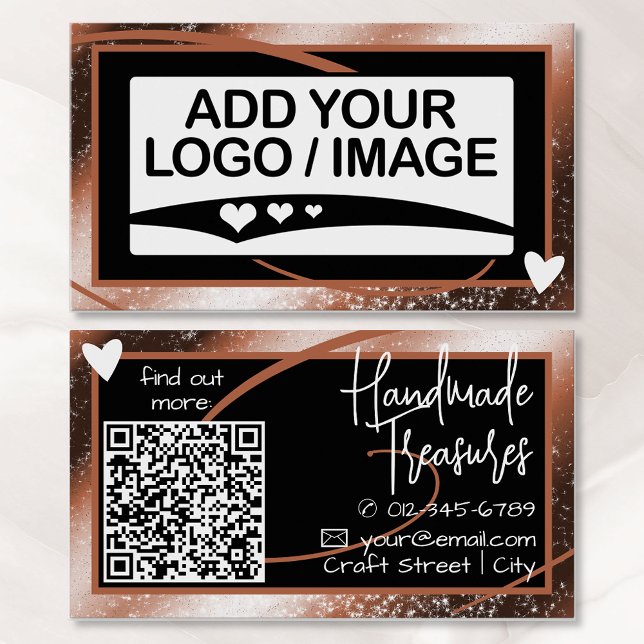 Snyggt av logotyp-mall koppar Ram Cute Heart Visitkort (Skapare uppladdad)