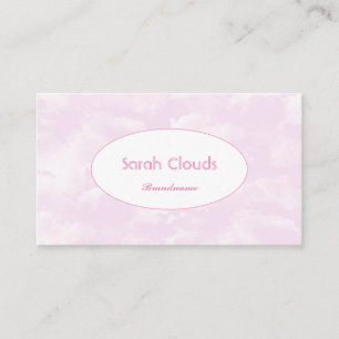 Snyggt av Loppel Baby Rosa Clouds Elegant Visitkort