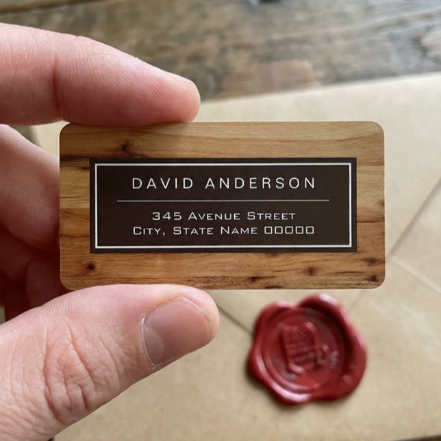 Snyggt av modern fetstil adressetikett (Skapare uppladdad)