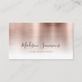 Snyggt av  Ro Guld Brushed Metall Monogram Visitkort