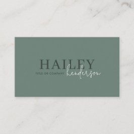 Snyggt av skogskoppling QR-Grönt QR-kod Visitkort