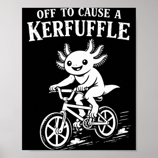 Snyggt Axolotl-meme utan anledning gör tumult Poster (Framsidan)