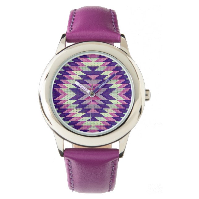 Snyggt Aztec-design Armbandsur (Framsida)
