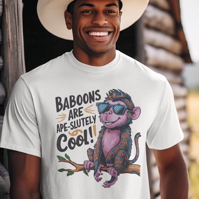 Snyggt Baboon: Baboonerna är en coola som går att  T Shirt (Skapare uppladdad)