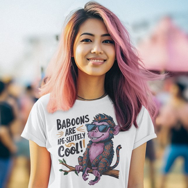 Snyggt Baboon: Baboonerna är en coola som går att  T Shirt (Skapare uppladdad)