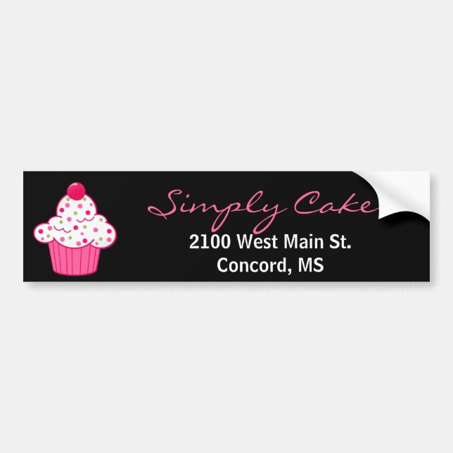 Snyggt Bakery Bumper Sticker Bildekal (Framsidan)