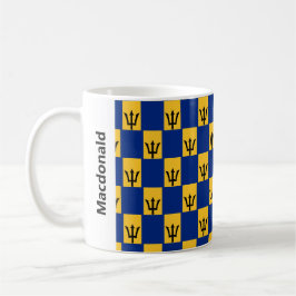 Snyggt Barbados Flagga Coffee Mugg