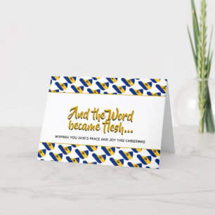 Snyggt BARBADOS Ord blir Flesh CHRISTMAS Helgkort