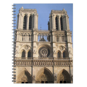 Snyggt bärbar dator med Notre Dame de Paris Anteckningsbok