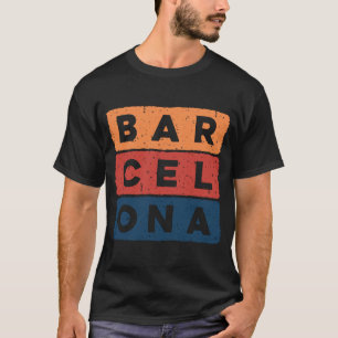Snyggt Barcelona Spain Vest Avslappnad Summer Barc T Shirt
