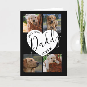 Snyggt Bästa någonsin-Hund-pappa Foto Helgkort