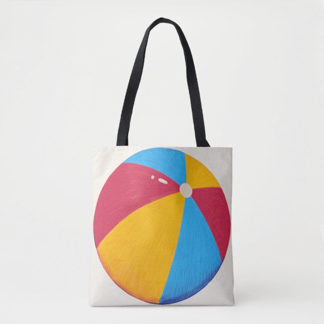 Snyggt Beach Boll Tote Bag Tygkasse (Framsida)