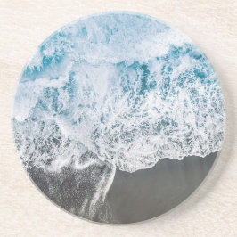 Snyggt Beach Vibes Abstrakt Sandstone Underlägg