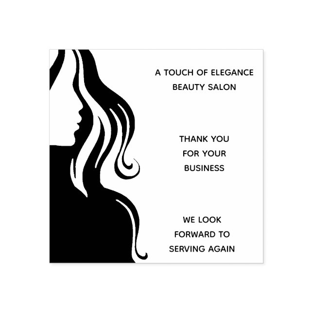 Snyggt Beauty salon Stylist Tack Stämpel (Tryck)