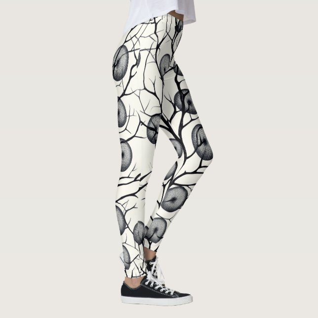 Snyggt & bekvämlighet och statisk struktur 4 leggings (Höger)