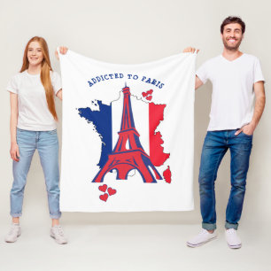 SNYGGT BEROENDE FÖR PARIS FLEECEFILT