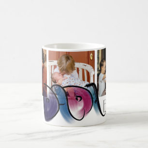 Snyggt Best Dada - Handskriftlig 3 foton Kaffemugg