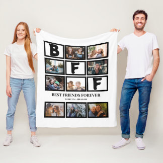 Snyggt BFF Bästa vänner för 9 Photo Collage Fleecefilt