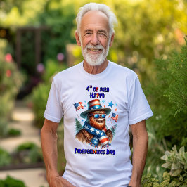Snyggt Bigfoot Rocking American Independence day T Shirt