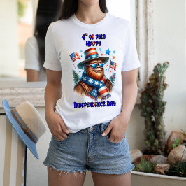Snyggt Bigfoot Rocking American Independence day T Shirt