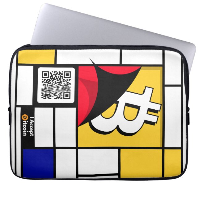Snyggt Bitcoin - Btc-krypto Laptop Fodral (Framsidan)