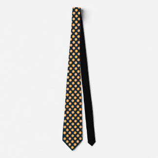 Snyggt Bitcoin Tie Repeterande Orange BTC-Logotyp Slips