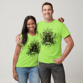 Snyggt blå Kor-design T Shirt