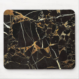 Snyggt Black and Guld Marble Mouse Pad Musmatta