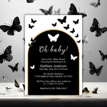 Snyggt Black and White Gender Neutral Baby Shower