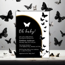 Snyggt Black and White Gender Neutral Baby Shower
