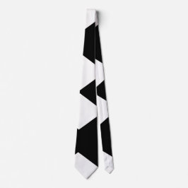 Snyggt Black and White Geometric Necktie Slips
