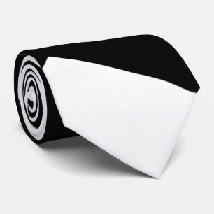 Snyggt Black and White Geometric Necktie Slips