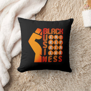 Snyggt Black Business Entrepreneur Kudde
