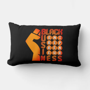 Snyggt Black Business Entrepreneur Lumbarkudde