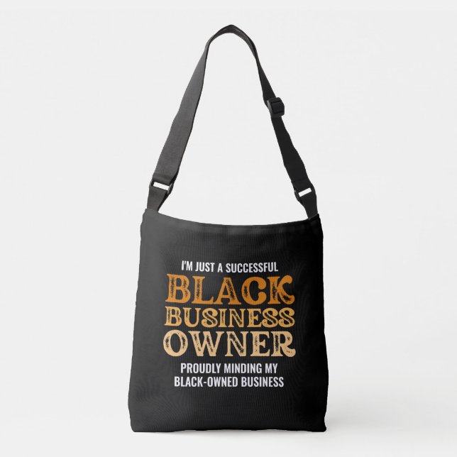 Snyggt BLACK BUSINESS OWNER Black Owned Axelväska (Framsida)