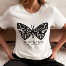 Snyggt Black Butterfly Branded Salon Uniform