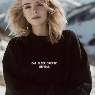 Snyggt Black Eat Sömnläge Skapa Upprepa slump T Shirt