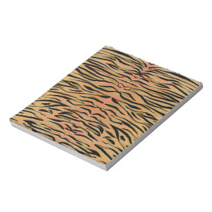 Snyggt Black Guld Tiger Animal Print Anteckningsblock