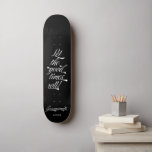 Snyggt Black Låt Bra Times Roll Groomsman Mini Skateboard Bräda 18,5 Cm<br><div class="desc">Snyggt Black White Retro Vintage Typography: Låt Bra Times Roll-Marskalkarna - skateboard med namn som du kan välja för en groomsman som kärlek skateboarding.</div>