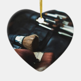 Snyggt Black Makeup Artist Julgransprydnad Keramik