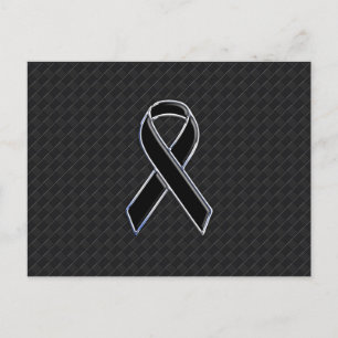 Snyggt Black Ribbon Awareness Vykort
