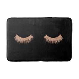 Snyggt Black Ro Guld Eyelash Bath Mat Badrumsmatta