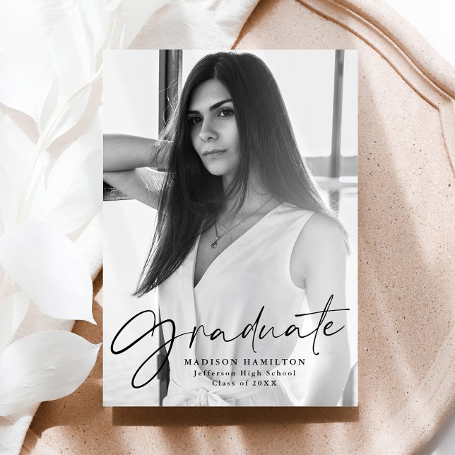 Snyggt Black Script Photo Studenten Meddelande (Skapare uppladdad)