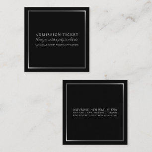 Snyggt Black & Silver, Biljett
