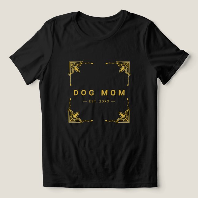 Snyggt Black Tri-Blend Tee for Proud Hund Mammor (Design Framsida)