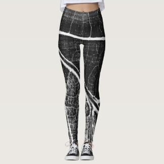 Snyggt Black White Löv Leggings