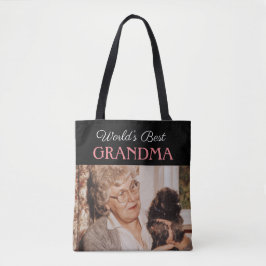 Snyggt Black World's Best Grandma Anpassningsbar P Tygkasse