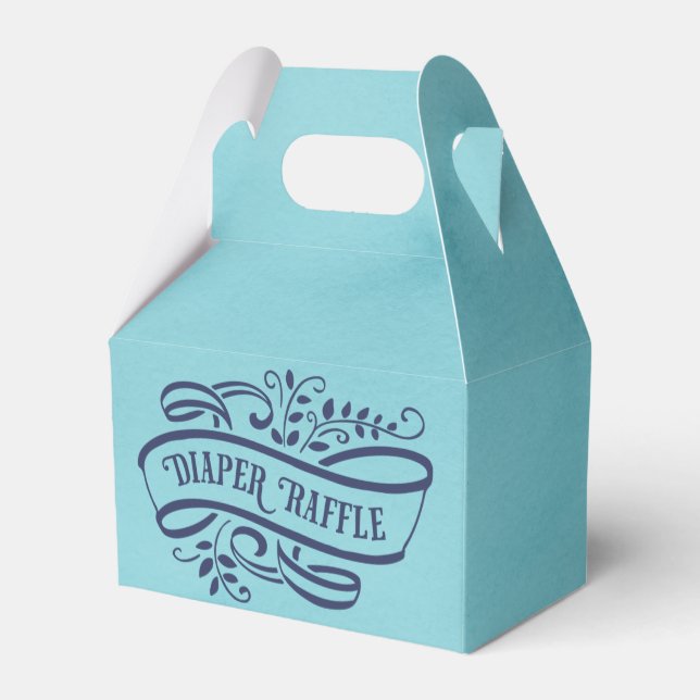 Snyggt Blåfärgad babystövel, hårbotten Presentaskar (Baksidan Sidan)