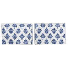 Snyggt Blått och vitt skugga mönstrad