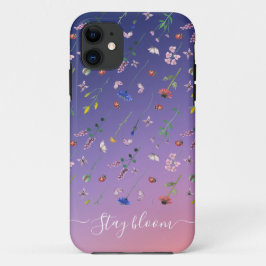 Snyggt Blommigt botaniska mönster iphone case